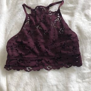 Aerie Burgandy Bralett